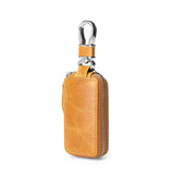 Retro Oil Wax Leather Car Key Bag for Men and Women