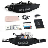 Fanny Pack Waterproof Money Belt Bag Men Women Sports Travel Wallet Belt