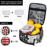 Unus Annus Memento Mori Symbol Insulated Lunch Bag