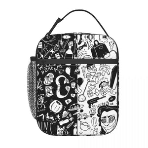 Unus Annus Memento Mori Symbol Insulated Lunch Bag