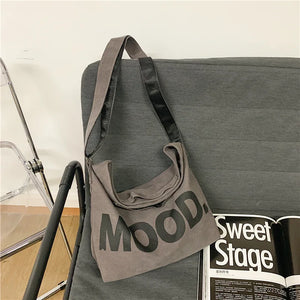 Canvas Messenger Bag Large Capacity Crossbody Bags for Women