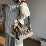 Canvas Messenger Bag Large Capacity Crossbody Bag for Women