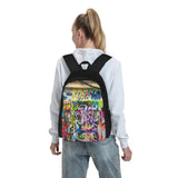 Urban Graffiti 1 Backpacks Zipper Close Recycled Bags