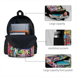 Urban Graffiti 1 Backpacks Zipper Close Recycled Bags