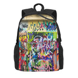 Urban Graffiti 1 Backpacks Zipper Close Recycled Bags
