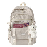 Urban School Bag Female Students Books Backpack Lightweight Nylon Cloth