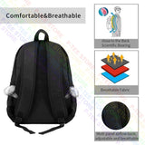 Flag Womens World Soccer Tournament Large Capacity Backpack