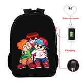 USB Charging Backpack 16 Inch Teenager School Bookbag