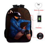 USB Charging Backpack 16 Inch Teenager School Bookbag