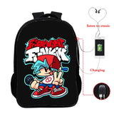 USB Charging Backpack 16 Inch Teenager School Bookbag