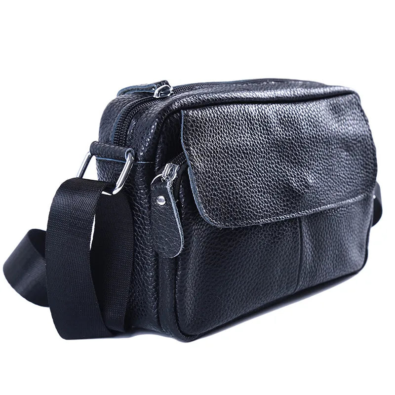 Women Messenger Bags Cow Leather Soft Zipper Hasp Single Bag