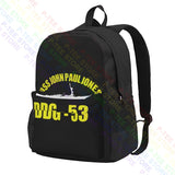 USS John DDG 53 Navy Marine Battleship Backpack