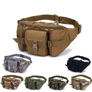 Men Waist Pack for Hiking Water Bottle Belt Bags Camouflage Fanny Pack