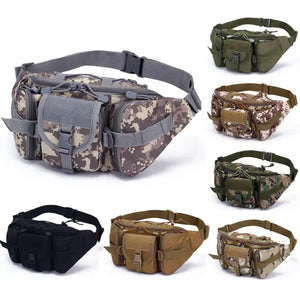 Tactical Waist Pack Outdoor Bag Pouch for Camping Hiking - Camouflage