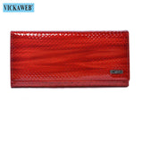 Gradient Patent Leather Women Wallet Fish-Scale Pattern Female Purse