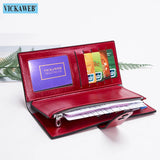 Long Wallet Women Ladies Solid Purse Female Zipper Big Pink Woman Red Money Bag