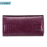 Short Women Leather Wallet Female with Ziper
