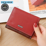 Women Small Rfid Wallet Ladies Mini Leather Purses Female Short Wallets