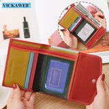 Colorful Leather Female Purse Womens Wallets Ladies Money Purses