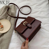 French Vintage Texture Shoulder Bag Classic Joker Lady Bag