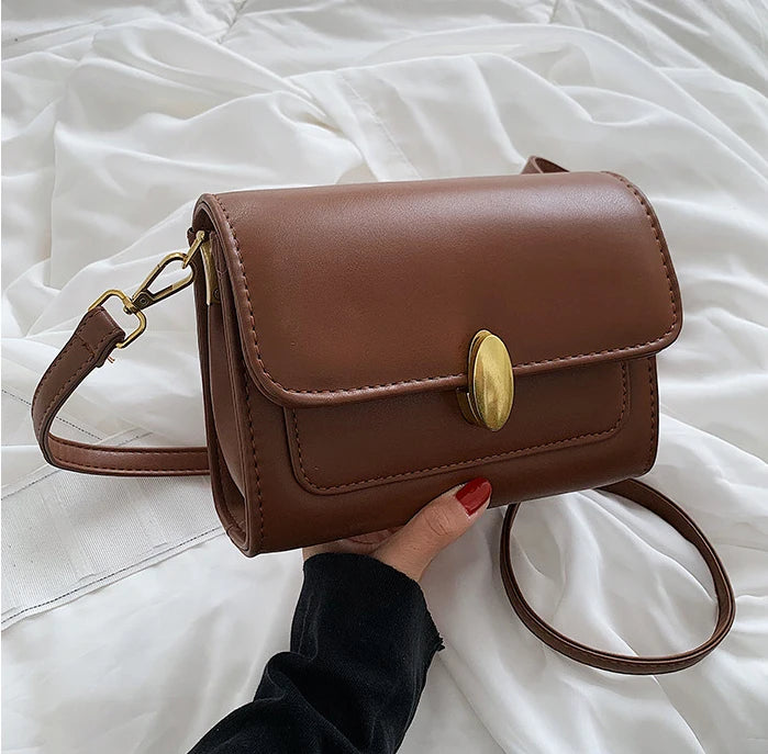 Women's PU Leather Crossbody Bag with Handle