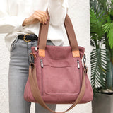 Women's Canvas Crossbody Bag Top-Handle Totes