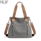 Women's Canvas Crossbody Bag Top-Handle Totes
