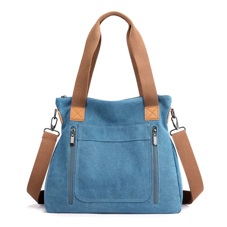 Women's Canvas Crossbody Bag Top-Handle Totes