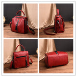 Vintage Cow Leather Handbags Women Messenger Bag Tassel Crossbody Shoulder Bag