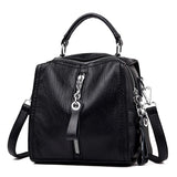 Vintage Cow Leather Handbags Women Messenger Bag Tassel Crossbody Shoulder Bag