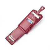 VM KISS Chain Small Phone Bag Women Pu Leather Ladie Mini Plaid Crossbody