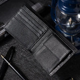 VM KISS Leather Short Wallet Men Small Cartera Hombre Wallet Money Bag