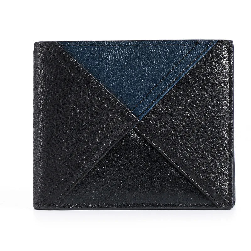 VM KISS Leather Short Wallet Men Small Cartera Hombre Wallet Money Bag