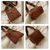 Wild Atmospheric Shoulder Bucket Bag Broadband Net Red Messenger Small Bag