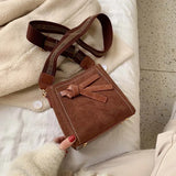 Wild Atmospheric Shoulder Bucket Bag Broadband Net Red Messenger Small Bag