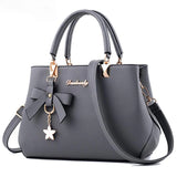 Valenkuci Plum Bow Sweet Messenger Crossbody Bag Women Handbag