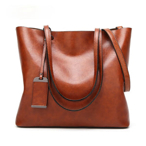Valenkuci Soft Pu Leather Shoulder Bags Casual Totes Bag