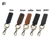 Leather Keychain Car Key Ring Bag Pendant