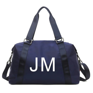 Personalized Duffle Bag Monogrammed Weekender Bag Bridesmaid Gift Navy