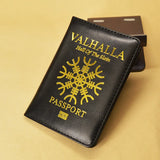 Valhalla Passport Cover Mythological Story Travel Wallet Covers for Passports