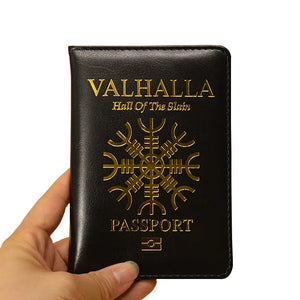 Valhalla Passport Cover Mythological Story Travel Wallet Covers for Passports