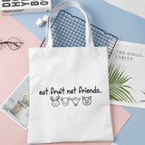 Vegan Female Shoulder Canvas Tote Shopping Bag Art Large Capacity