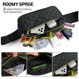 Vegan Rhombus Nylon Waist Packs Waterproof Fanny Pack