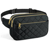 Vegan Rhombus Nylon Waist Packs Waterproof Fanny Pack