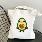 Vegan Shopping Bag Recycled Canvas Reusable College Schoolbag