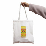 Gothic Vegan Women Canvas Bag Horror Cartoon Large Shopper Bag