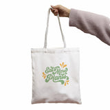 Gothic Vegan Women Canvas Bag Horror Cartoon Large Shopper Bag