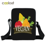 Fruit Print Shoulder Bag Vegan Handbag Women Crossbody Bags