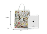 Velvet Handbag Embroidery Flower Tote Bag