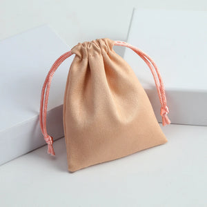 Velvet Jewelry Mini Gift Bags For Rings Necklace Pendant Flannel Drawstring